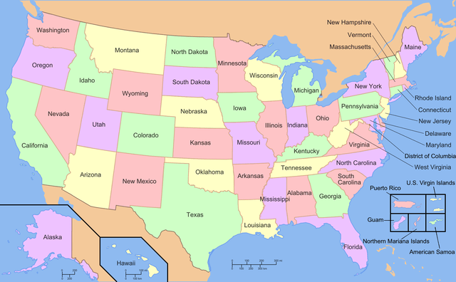 States of the US